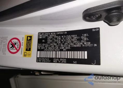 2009 Toyota Highlander Sport from USA, damaged, VIN JTEES43A692140224